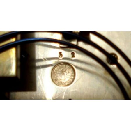 Original antike französische Kaminuhr, Walnuss, 1870