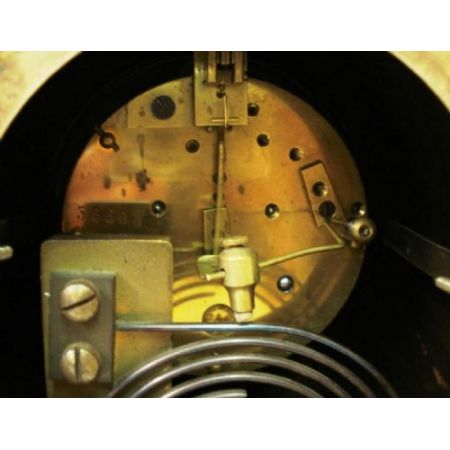 Original antike Kaminuhr, Frankreich 1880, Walnuss