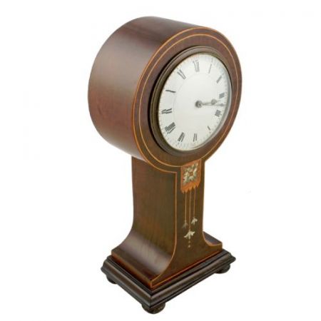 Antike Art Nouveau Kaminuhr, Original 1900, Mahagoni