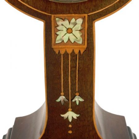 Antike Art Nouveau Kaminuhr, Original 1900, Mahagoni
