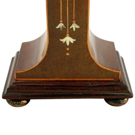 Antike Art Nouveau Kaminuhr, Original 1900, Mahagoni