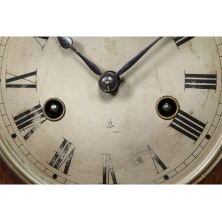 Antike Original Kaminuhr, England 1920, Eiche