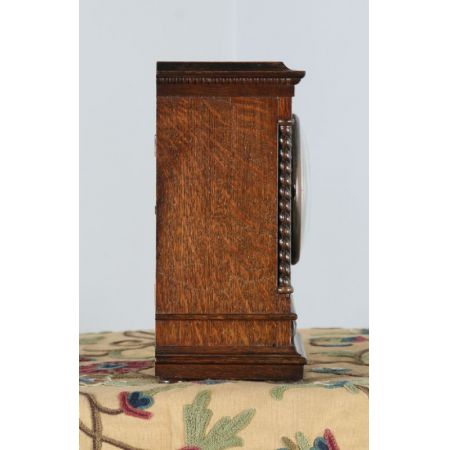 Antike Original Kaminuhr, England 1920, Eiche