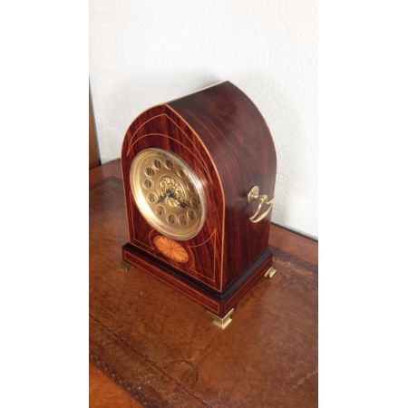 Antike Lancet Top Kaminuhr, Palisander, 1890