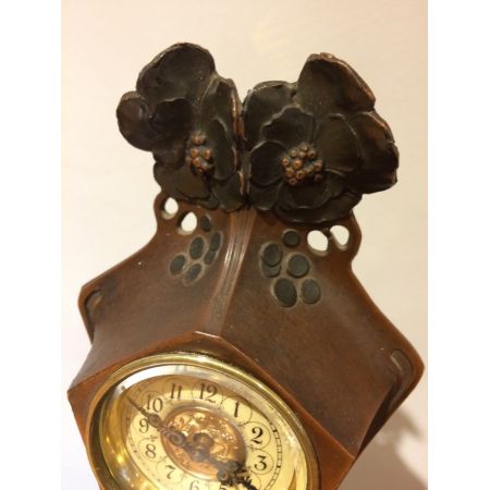 Art Nouveau Kaminuhr, antikes Original um 1900