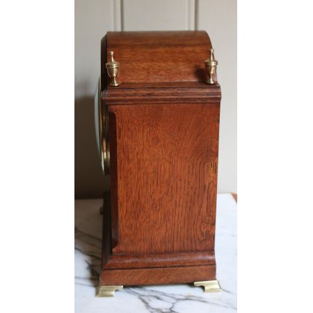 Edwardianische Kaminuhr, Eiche, England&Frankreich 1910