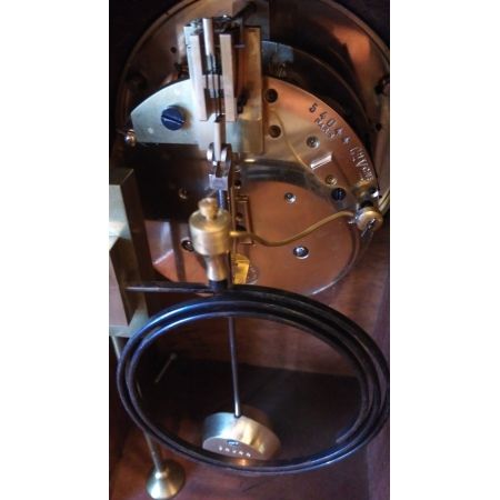 Antike Klassische Kaminuhr, 1900, Mahagoni Massivholz