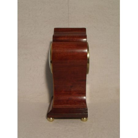 Edwardianische antike Kaminuhr, 1900 Mahagoni Gehäuse