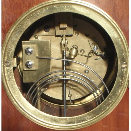 Edwardianische antike Kaminuhr, 1900 Mahagoni Gehäuse