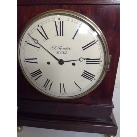 Antike Kaminuhr, Original Regency, Mahagoni Massivholz, um 1830