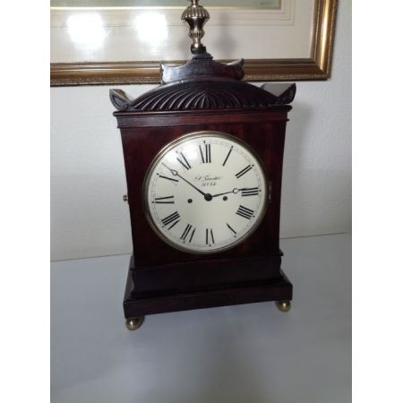 Antike Kaminuhr, Original Regency, Mahagoni Massivholz, um 1830