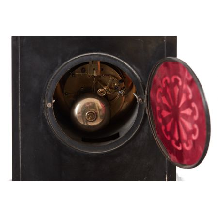 Viktorianische antike Marmorkaminuhr englisch, 1860