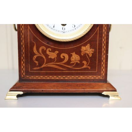 Mahaoni Kaminuhr, Original 1900, Massivholz