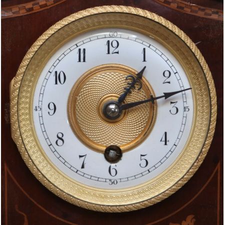 Mahaoni Kaminuhr, Original 1900, Massivholz