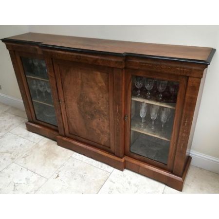 Antiker Breakfront Mahagoni Bücherschrank englisch, 1890