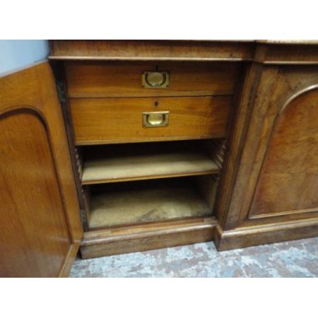 Hochwertiges Breakfront Bücherregal Eiche, 19. Jahrhundert