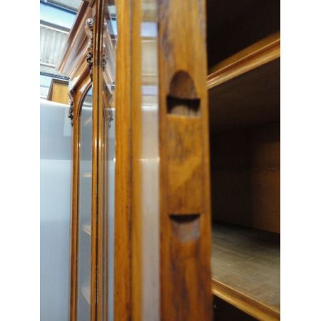 Hochwertiges Breakfront Bücherregal Eiche, 19. Jahrhundert