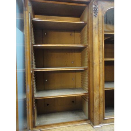 Hochwertiges Breakfront Bücherregal Eiche, 19. Jahrhundert