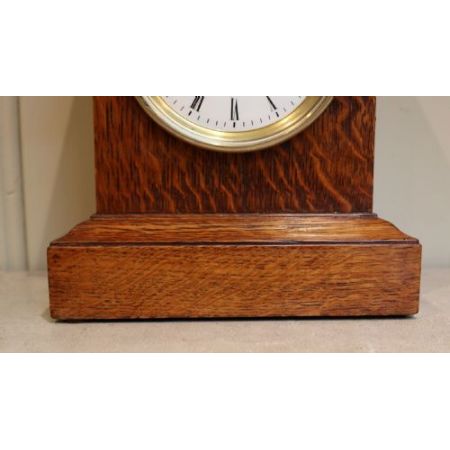 Feine, wundervolle Kaminuhr, Eiche, England 1870