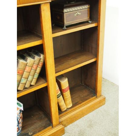 Original Victorian Mahagoni Breakfront Bücherschrank, 1890