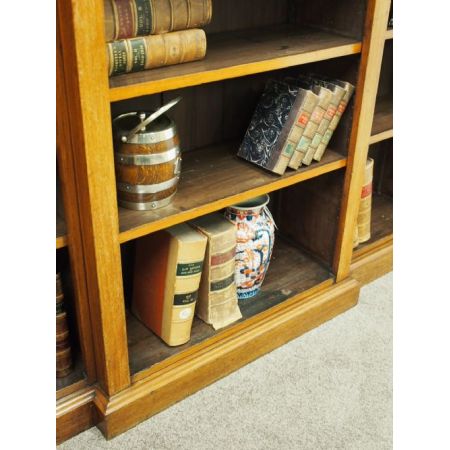 Original Victorian Mahagoni Breakfront Bücherschrank, 1890