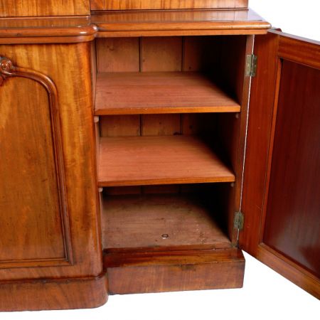 Antiker Victorian Mahagoni Bücherschrank, 1860