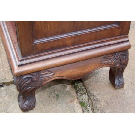 Großer Breakfront Bücherschrank, Mahagoni Massivholz, 19. Jahrhundert