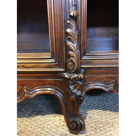 Antikes Breakfront Bookcase, Walnuss und Eiche, 1890