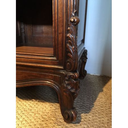 Antikes Breakfront Bookcase, Walnuss und Eiche, 1890