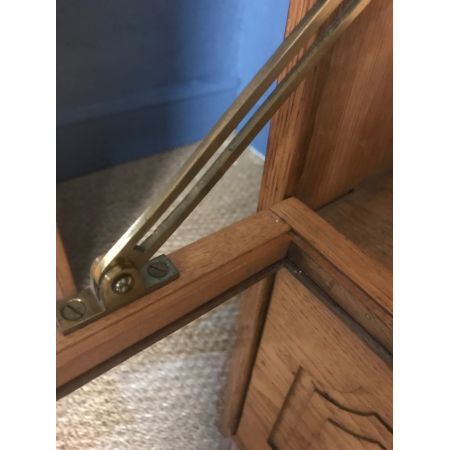 Antikes Paar Edwardianischer Bücherschränke, goldene Eiche, 1910