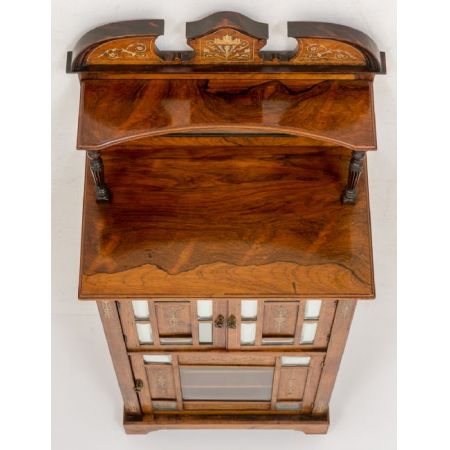 Viktorianisches original antikes Music Cabinet, Palisander, 1880