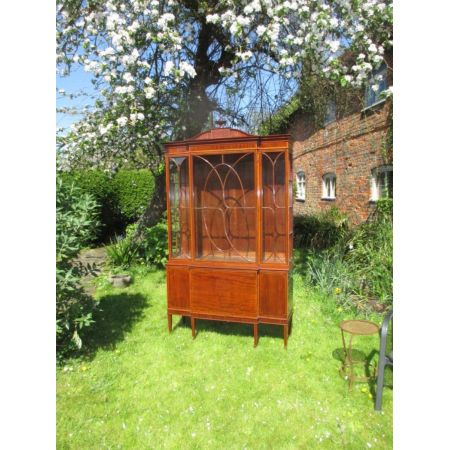 Edwardianische Original antike Mahagoni Vitrine 1900