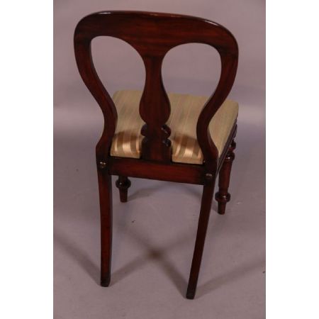 Antikes Set von 10 Stühlen, Esszimmerstühle, 1870, Mahagoni