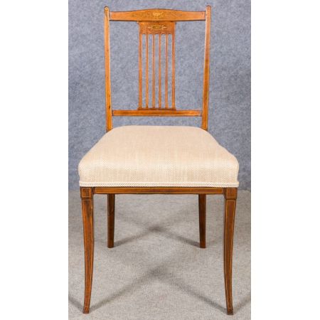 Britisches antikes Set 4 Esszimmerstühle, 1900, Palisander