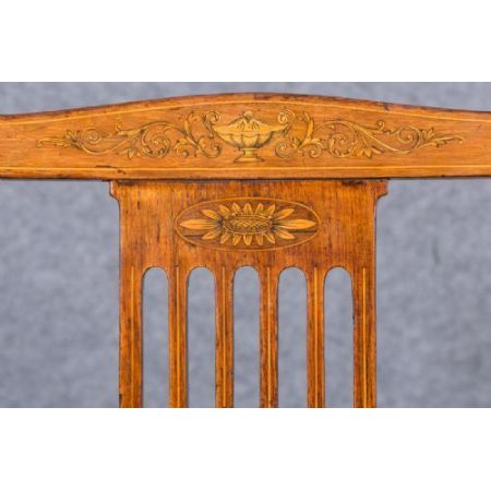 Britisches antikes Set 4 Esszimmerstühle, 1900, Palisander