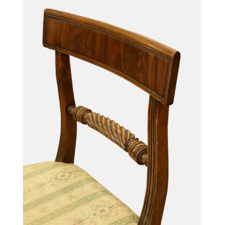 Set von 6 Regency Esszimmerstühlen, 1810, Mahagoni