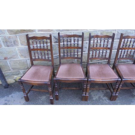 Antikes Eichenesszimmerstühleset, 10 Stück, Eiche, 1920