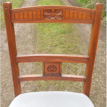 Antikes Set Esszimmerstühle, Edwardian 1900, Mahagoni