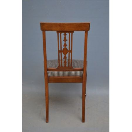 Edwardianische original antike Mahagoni Esszimmerstühle 6 Stk.