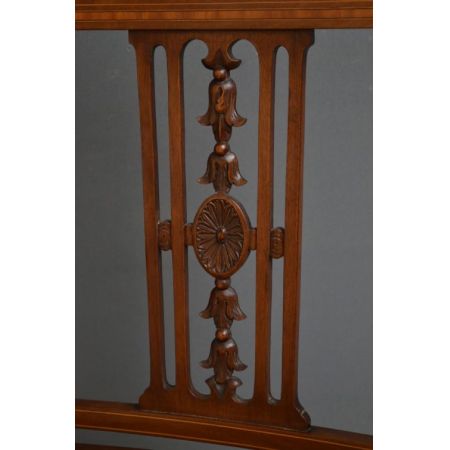 Edwardianische original antike Mahagoni Esszimmerstühle 6 Stk.