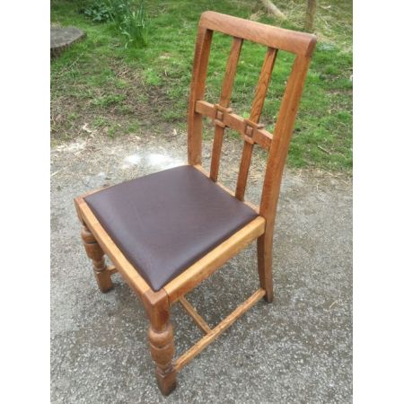 Eichenesszimmerstühle 12er-Set, Edwardian um 1900