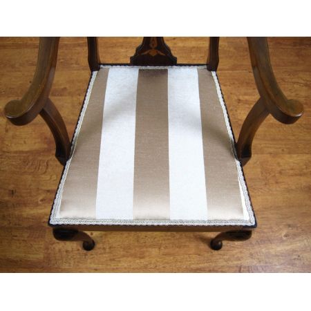 Atemberaubendes Paar Arm Chairs, Edwardian, um 1900, Mahagoni Massivholz