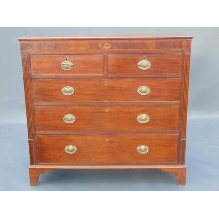 George III Mahagoni Kommode antik Massivholz original englisch 1790