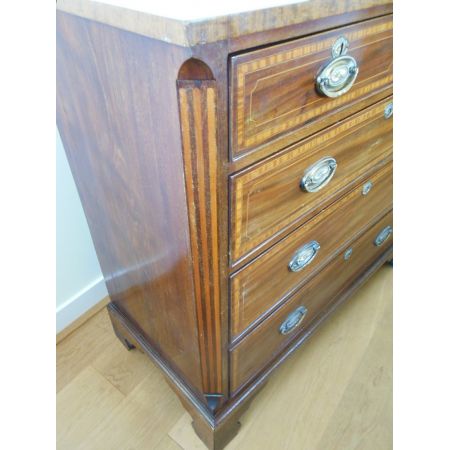 Schöne antike englische Regency Kommode Mahagoni Massiv original 1850