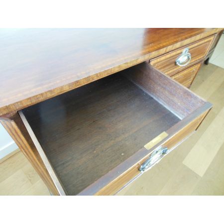 Schöne antike englische Regency Kommode Mahagoni Massiv original 1850