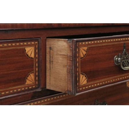 Georgische original antike englische Massivholz Mahagoni Kommode 1800