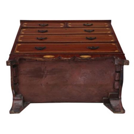 Georgische original antike englische Massivholz Mahagoni Kommode 1800