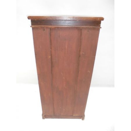 Englische antike Wellington Kommode aus Eiche 1860