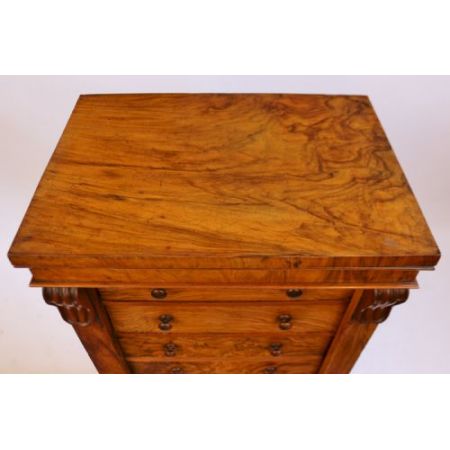 Viktorianischer original antiker Walnuss Sekretär Kommode massiv 1890