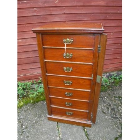 Britische antike Wellington Kommode massiv 1910